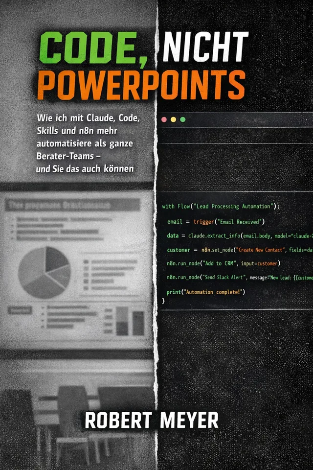 Buchcover „Code, nicht PowerPoints“